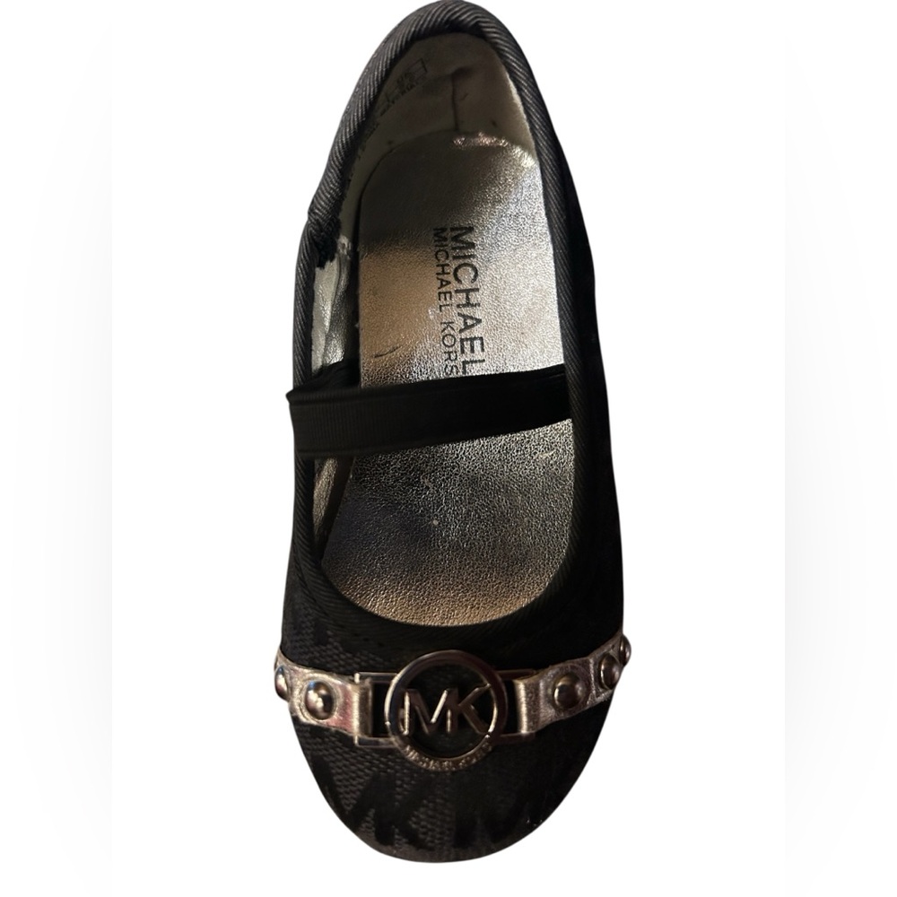 Michael Kors Kids Black and Silver Dress Shoes